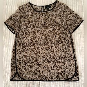 Cheetah print blouse